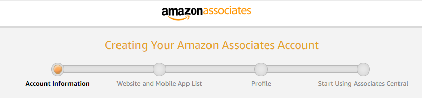 amazon associates account creation